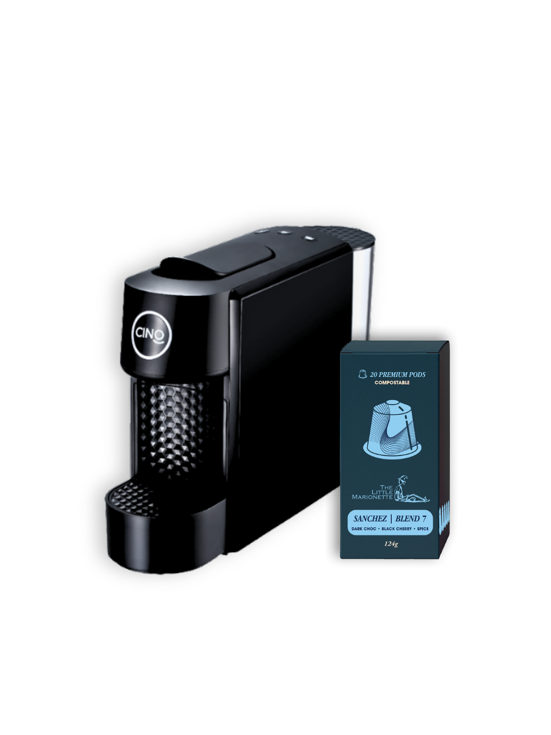 Cino Julia Pod Machine + Sanchez Pods