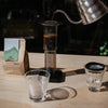 AeroPress coffee maker in use with The Little Marionette single origin coffee