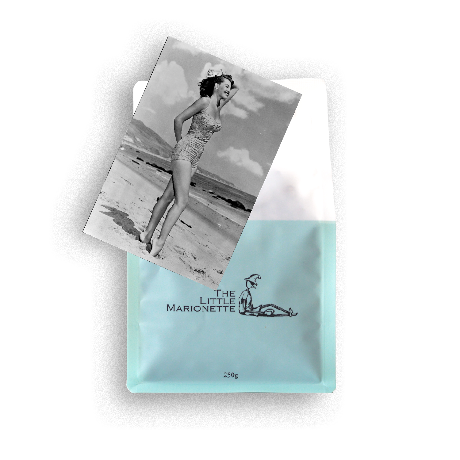 Bag of The Little Marionette Signature Legs 11 Blend specialty coffee beans in branded packaging, hand-roasted in Sydney and made from ethically sourced beans with balanced profile