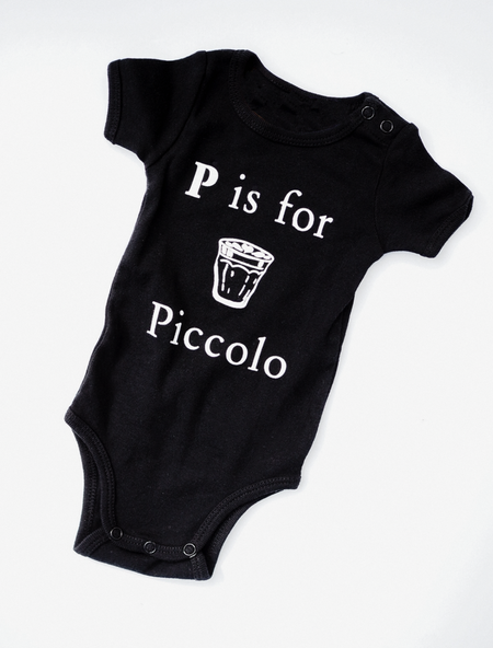 The Little Marionette Piccolo baby onesie