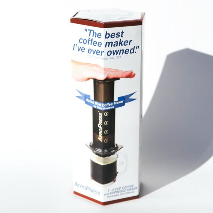 Aeropress coffee maker packaging